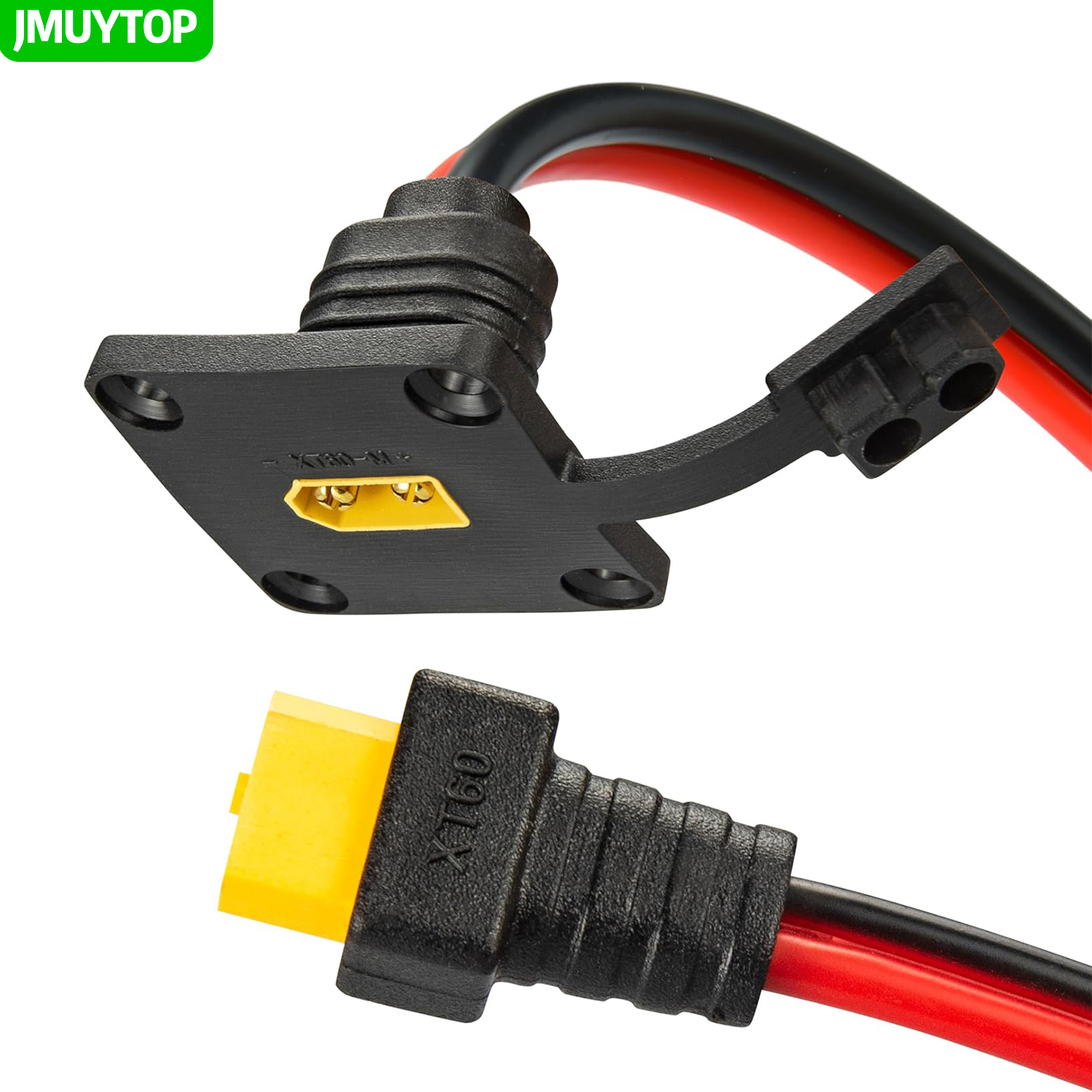 Drone Battery Adapter - JMUYTOP 3FT 12AWG XT60 Panel Mount