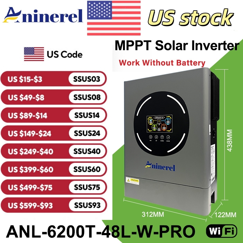 Aninerel 6.2KW 48V Hybrid Sola - Drone Solar Charger avis et prix