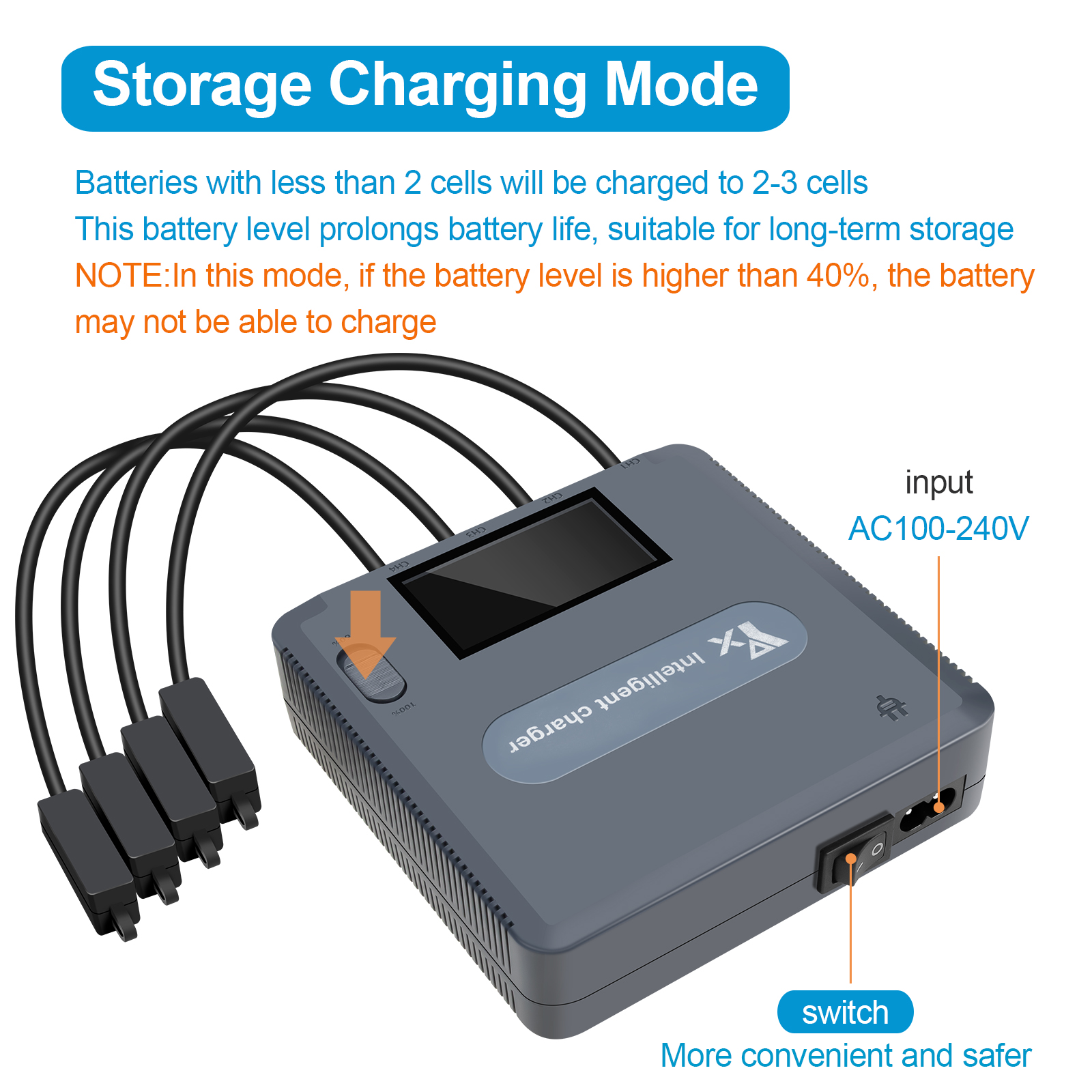 6 in 1 Digital display Battery - Drone Charging Hub avis et prix