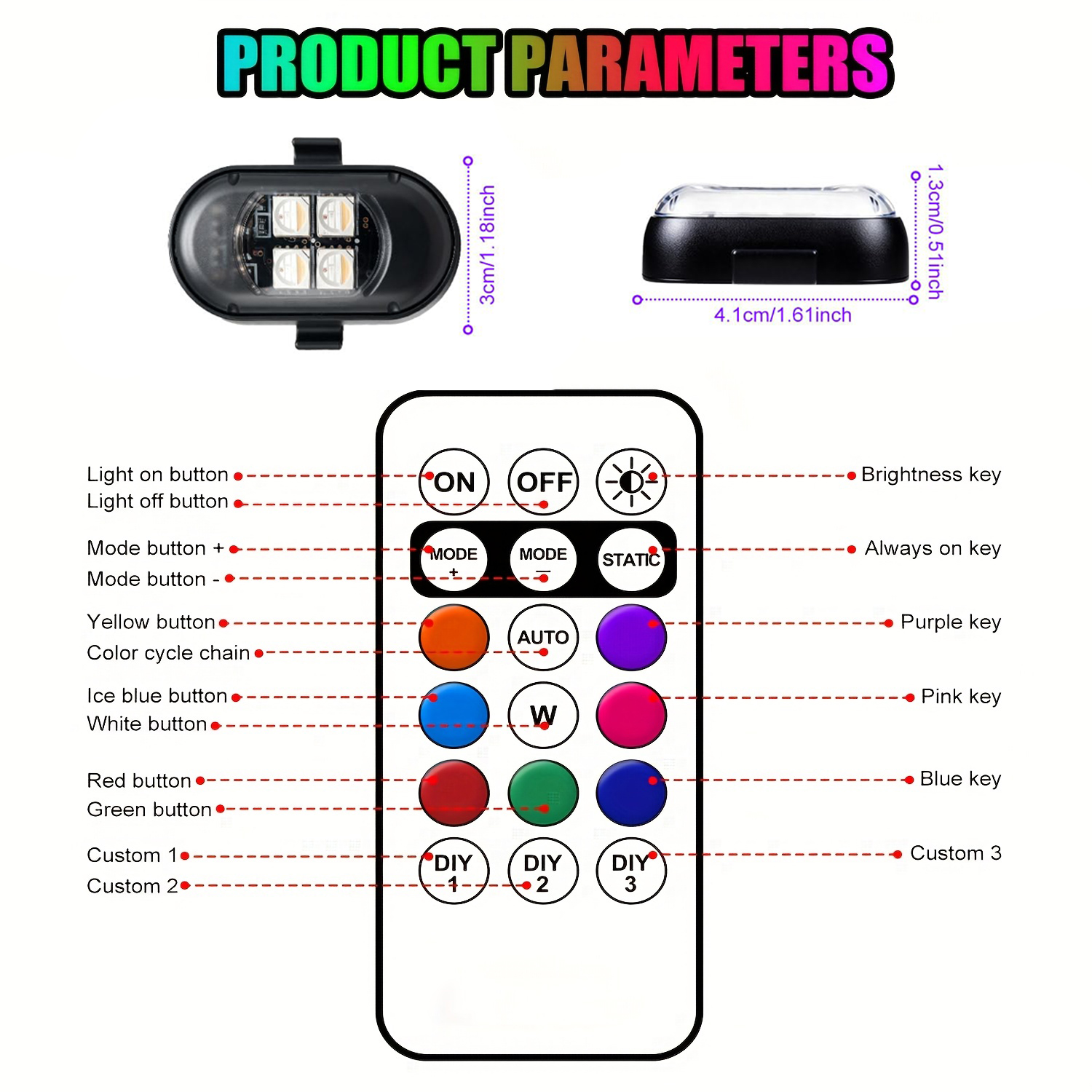 Upgraded 4LEDs Wireless LED St - Drone Strobe Light avis et prix