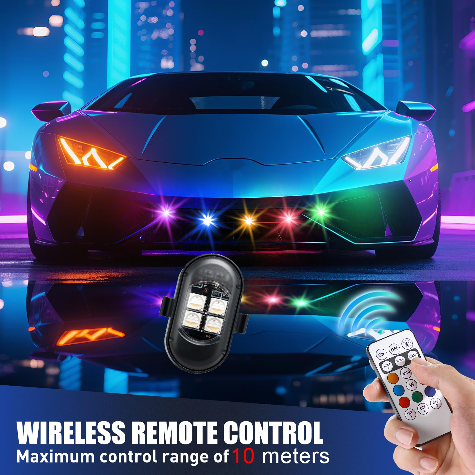 Upgraded 4LEDs Wireless LED St - Drone Strobe Light avis et prix
