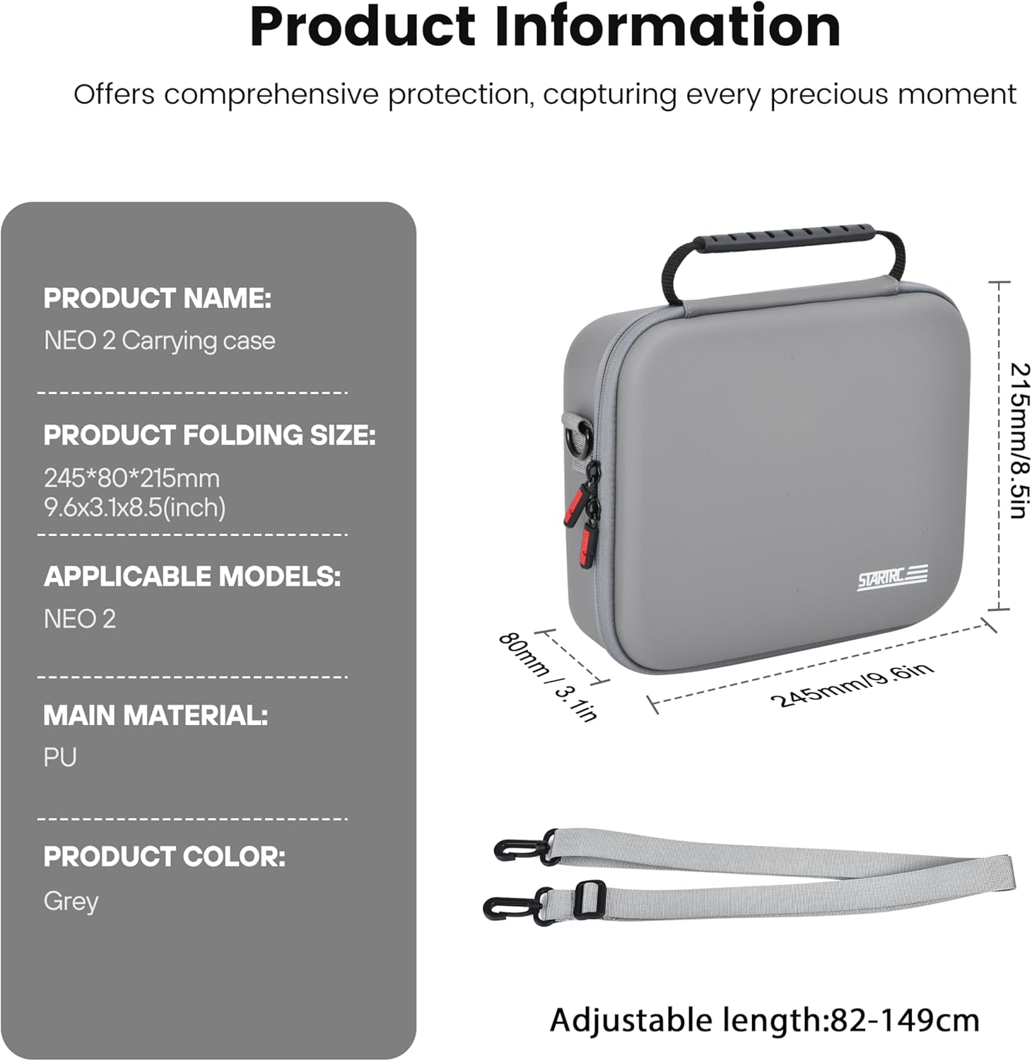 STARTRC Neo 2 Portable PU Shou - Drone Carrying Case avis et prix