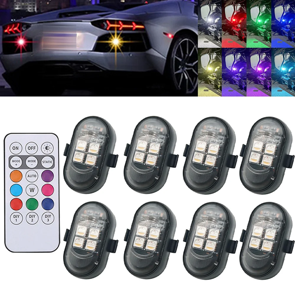 1-8PCS USB Rechargeable Waterp - Drone Strobe Light avis et prix