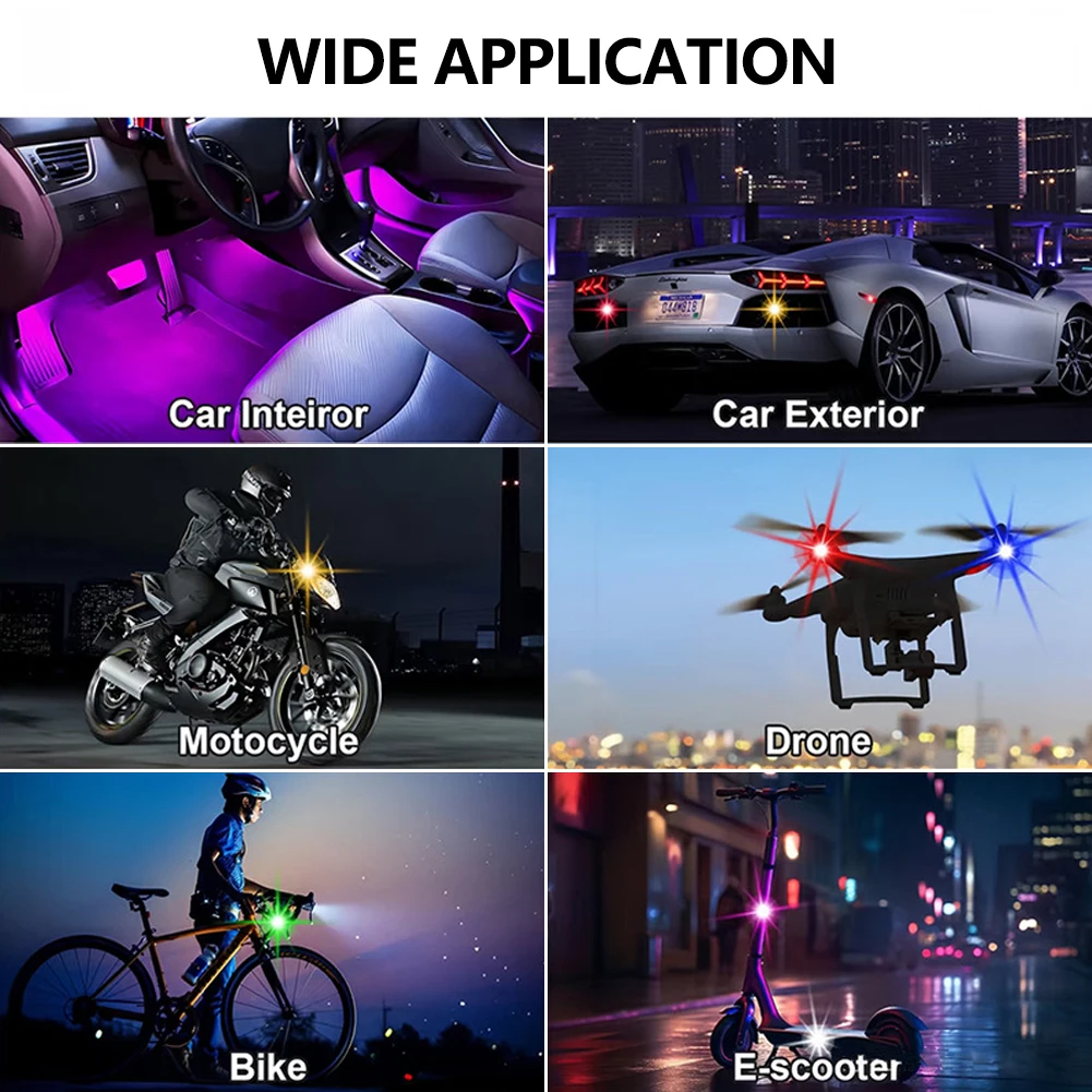 1-8PCS USB Rechargeable Waterp - Drone Strobe Light avis et prix