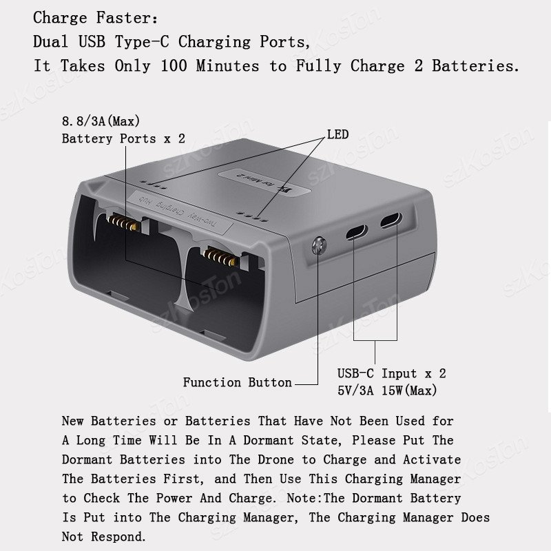 For DJI Mini 4K/MINI 2/Mini 2  - Drone Charging Hub avis et prix