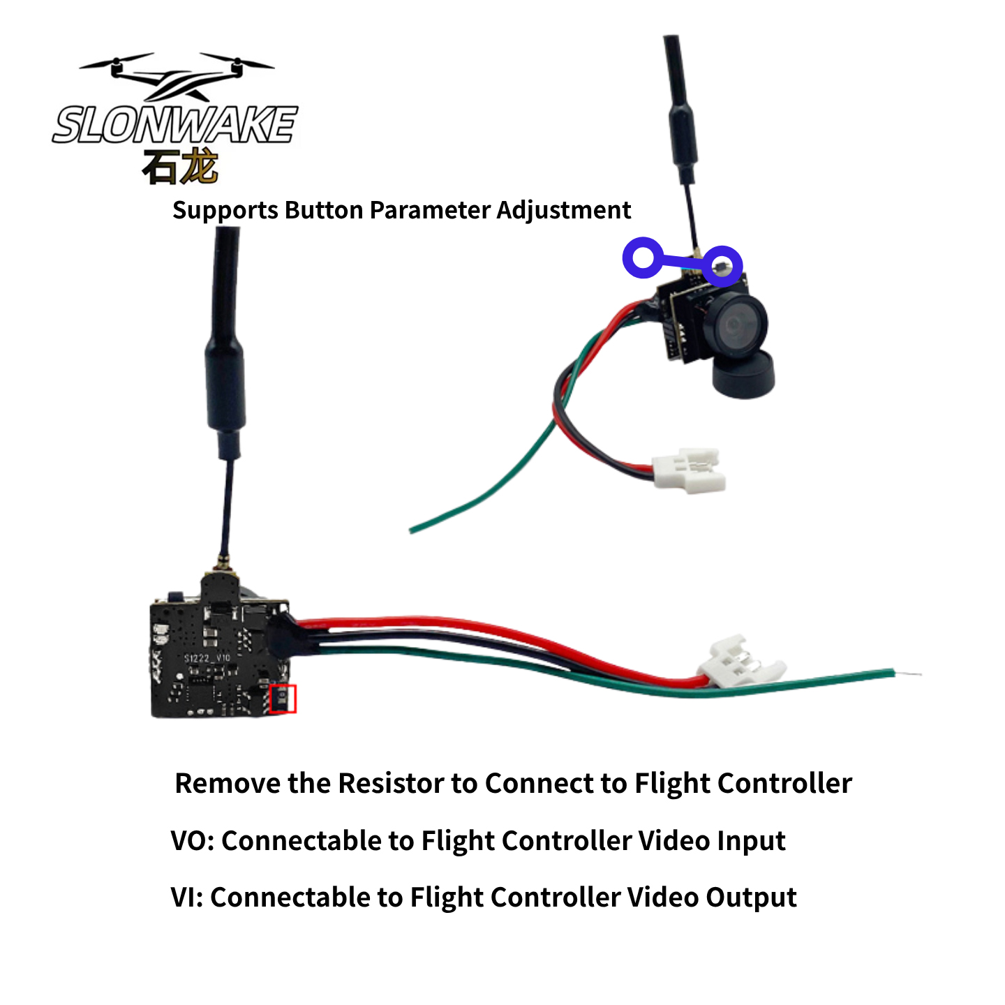 SLONWAKE 5.8G Analog Video Tra - Drone Controller Screen avis et prix