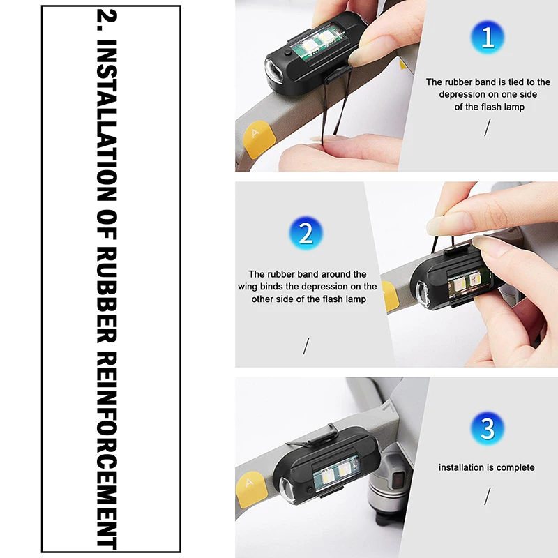 1Pcs Remote LED RGB Anti-colli - Drone Strobe Light avis et prix
