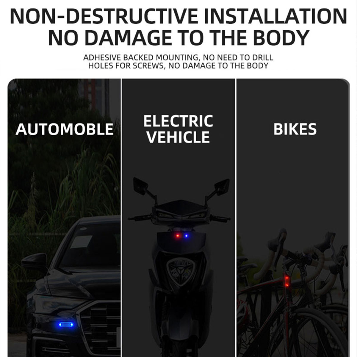 Solar Power Anti-Theft Alarm L - Drone Strobe Light avis et prix