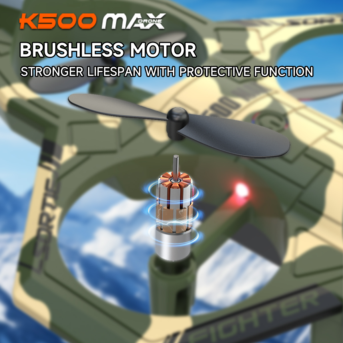 AXNEN K500 MAX RC Plane Fighte - Drone Beacon Light avis et prix