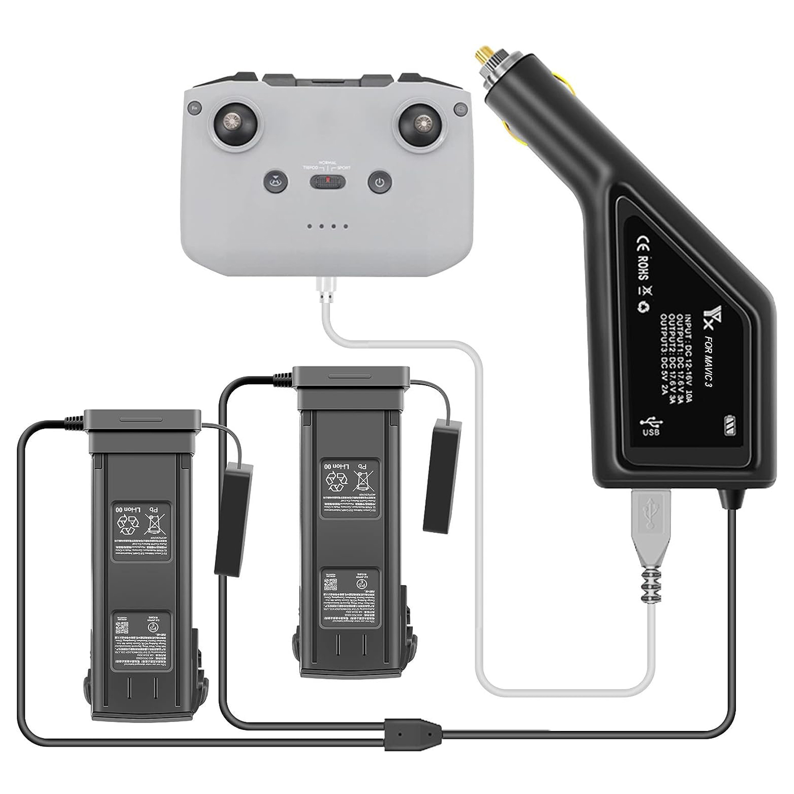 For DJI Mavic 3 Intelligent Ba - Drone Charging Hub avis et prix