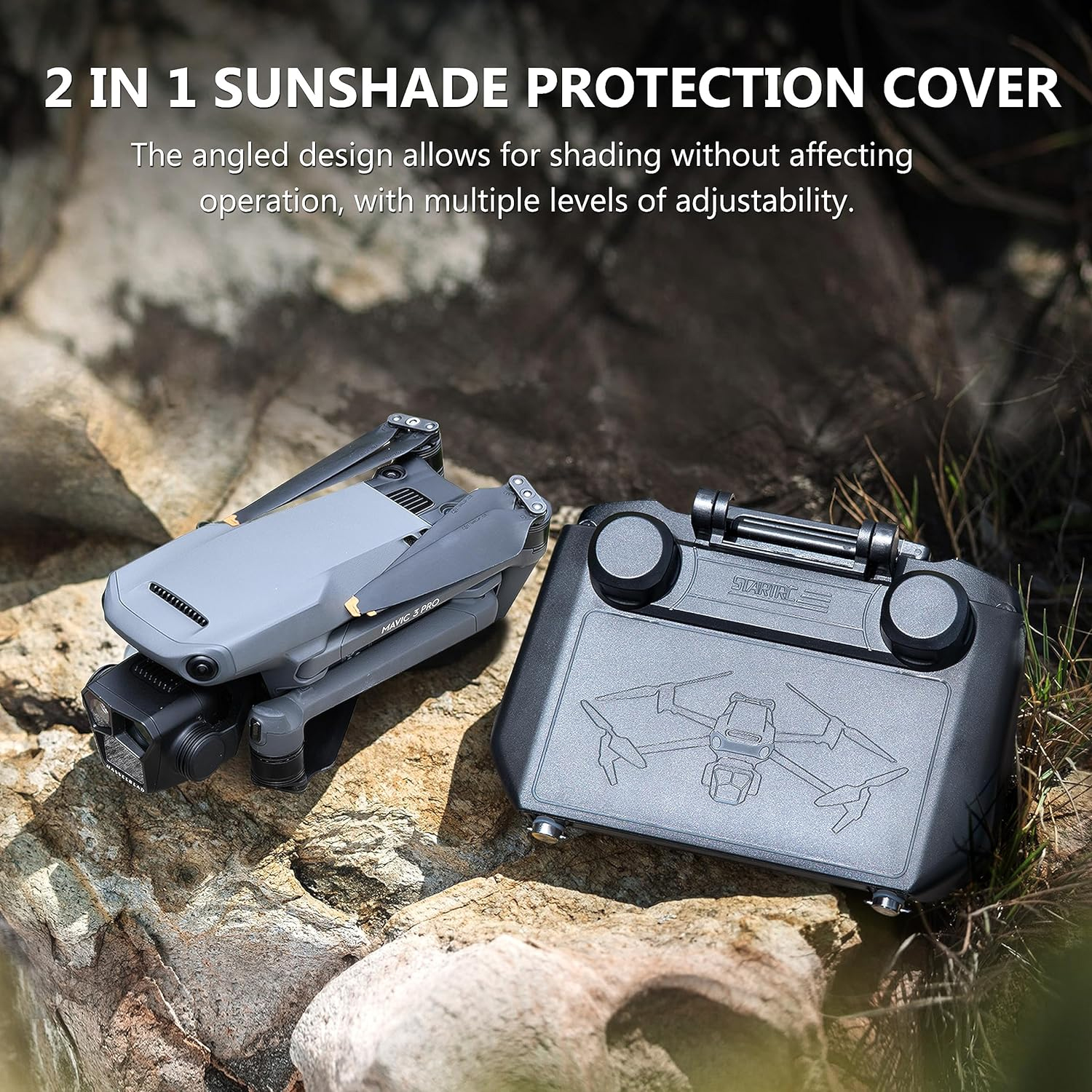 2-in-1 Sun Hood & Joystick Cov - Drone Joystick Cover avis et prix