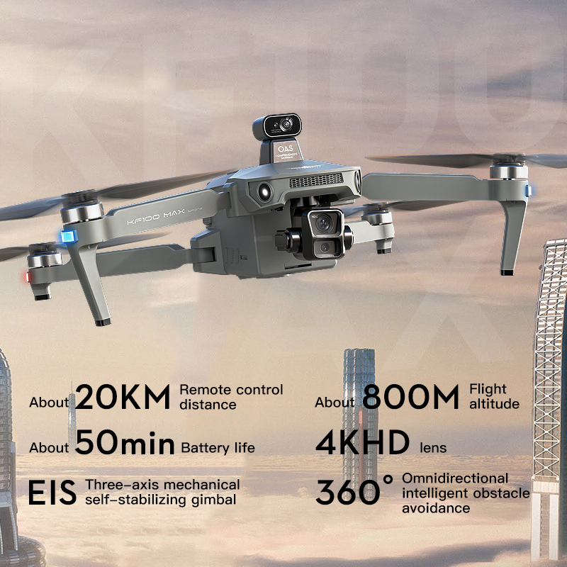 SJRC KF100 MAX 8K UHD Photo HD - Drone Power Bank avis et prix