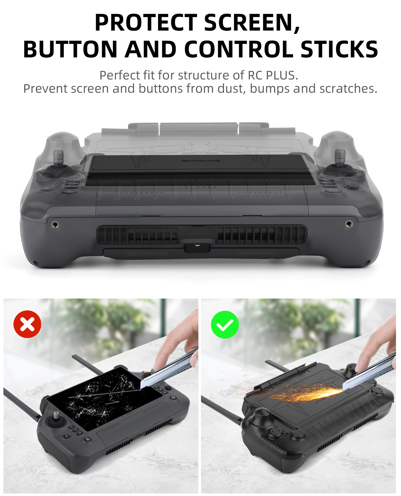 RC Plus Sun Hood Joystick Prot - Drone Sun Shade avis et prix