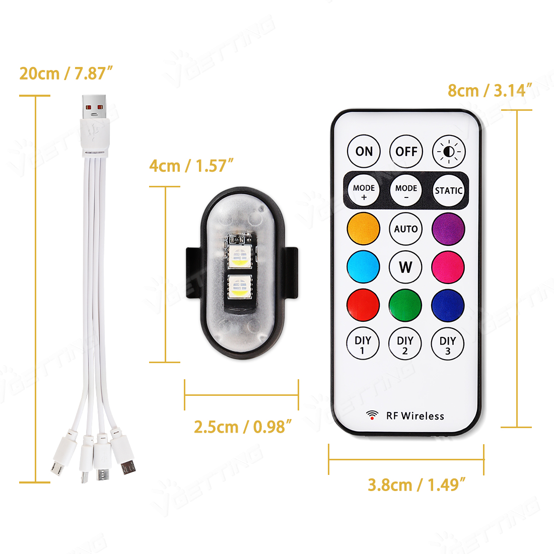 4Pcs Mini Drone Strobe Light 8 - Drone Strobe Light avis et prix