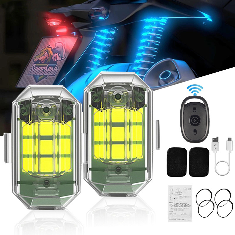 1/2/4Pc Remote Motorcycle Ligh - Drone Strobe Light avis et prix