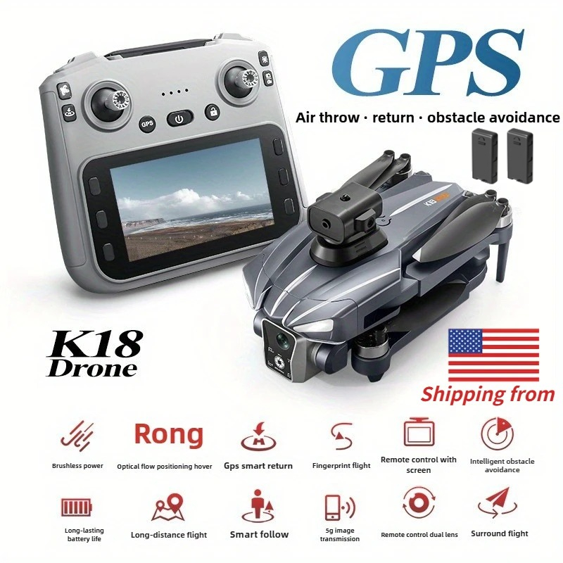 K18MAX 5G GPS Folding Drone, 8 - Drone Controller Screen avis et prix