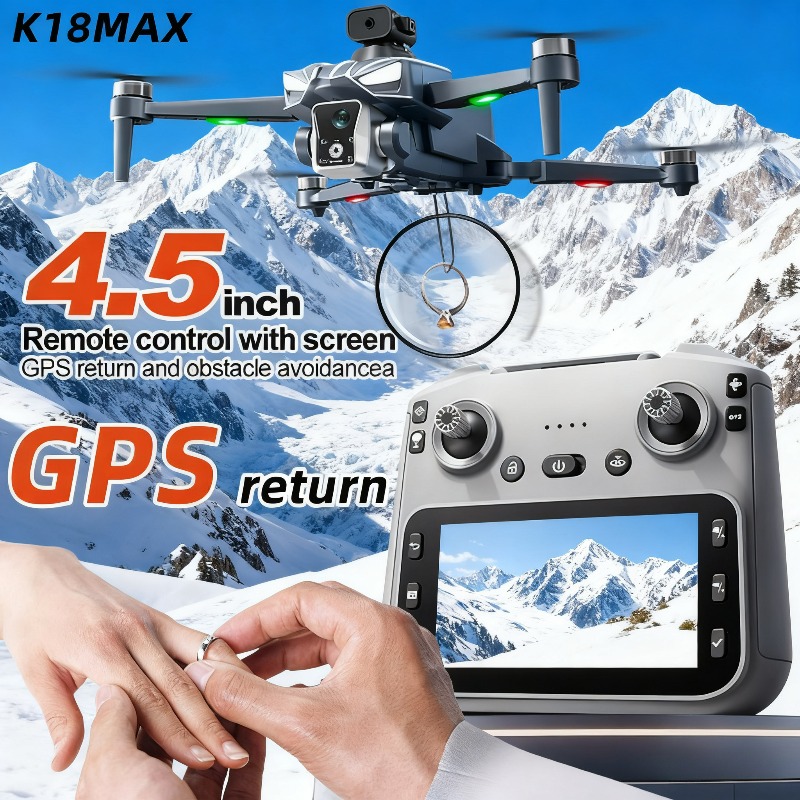 K18MAX 5G GPS Folding Drone, 8 - Drone Controller Screen avis et prix