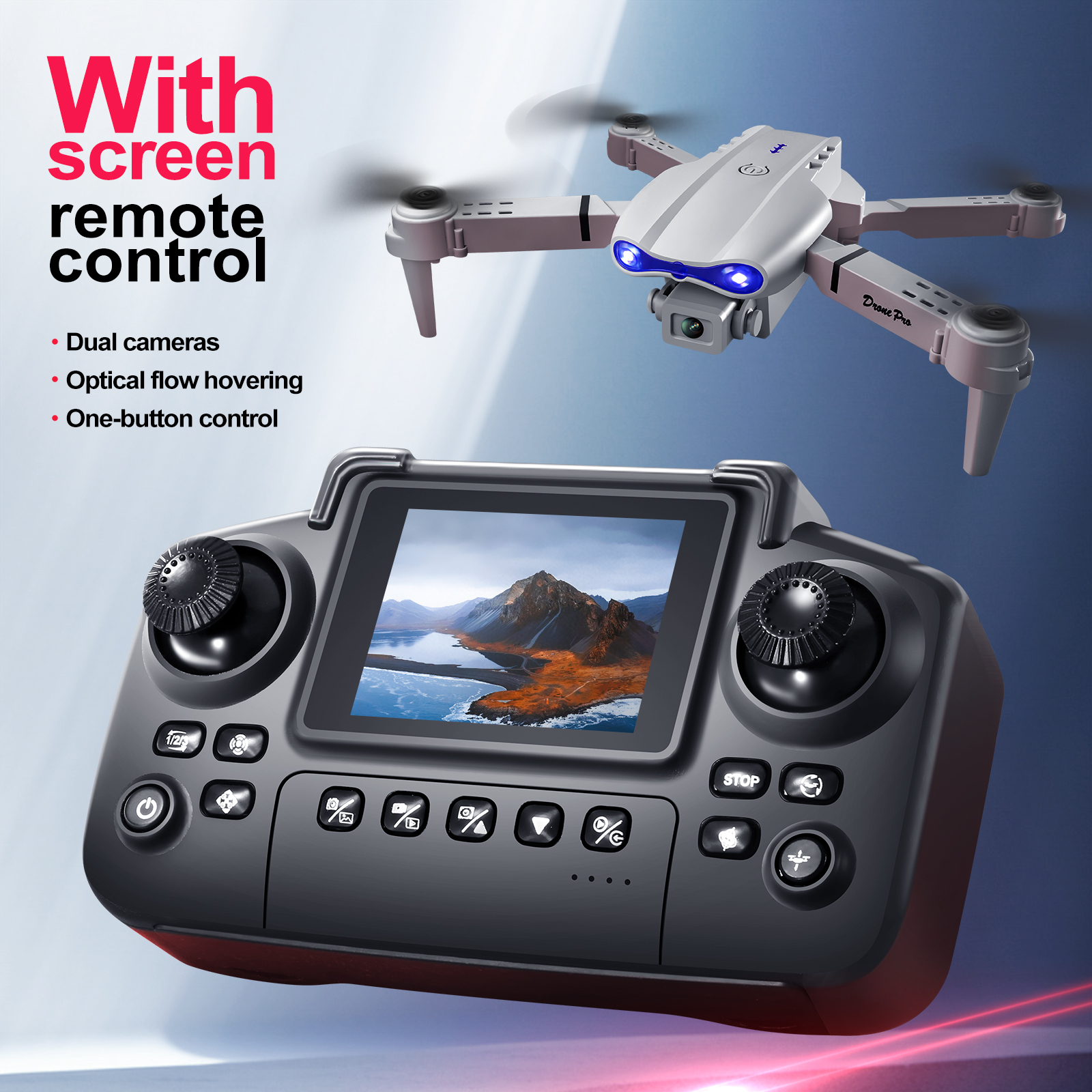 2025 New E88 E99 Upgraded Dron - Drone Controller Screen avis et prix