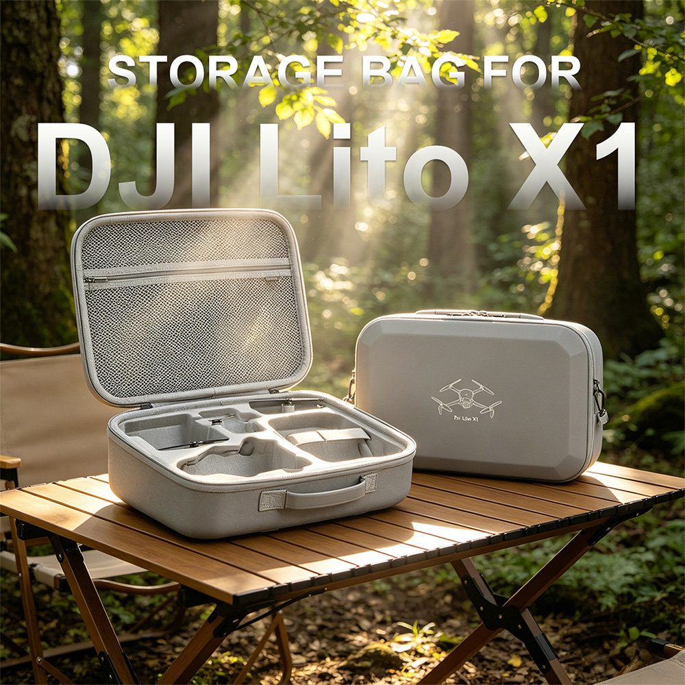 XFJI PU Leather Hard Shell Sho - Drone Carrying Case avis et prix