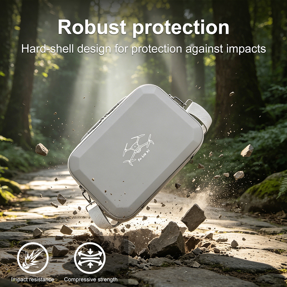 XFJI PU Leather Hard Shell Sho - Drone Carrying Case avis et prix
