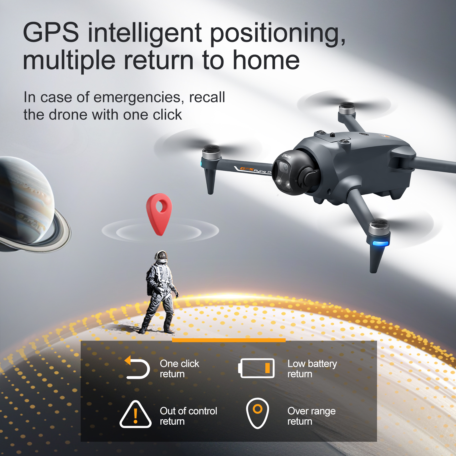 YL059 FPV GPS Quadcopter Drone - Drone Beacon Light avis et prix