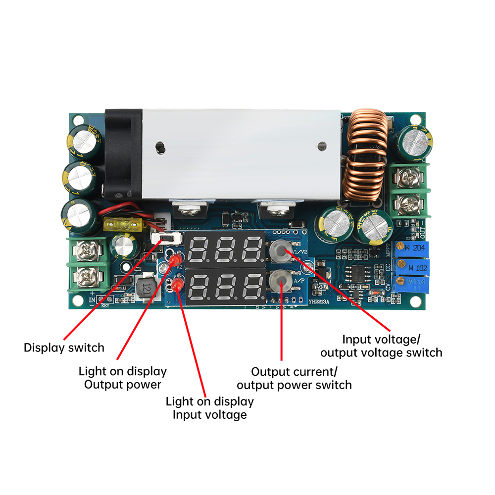 DC 10-75V 20A Adjustable Buck  - Drone Solar Charger avis et prix
